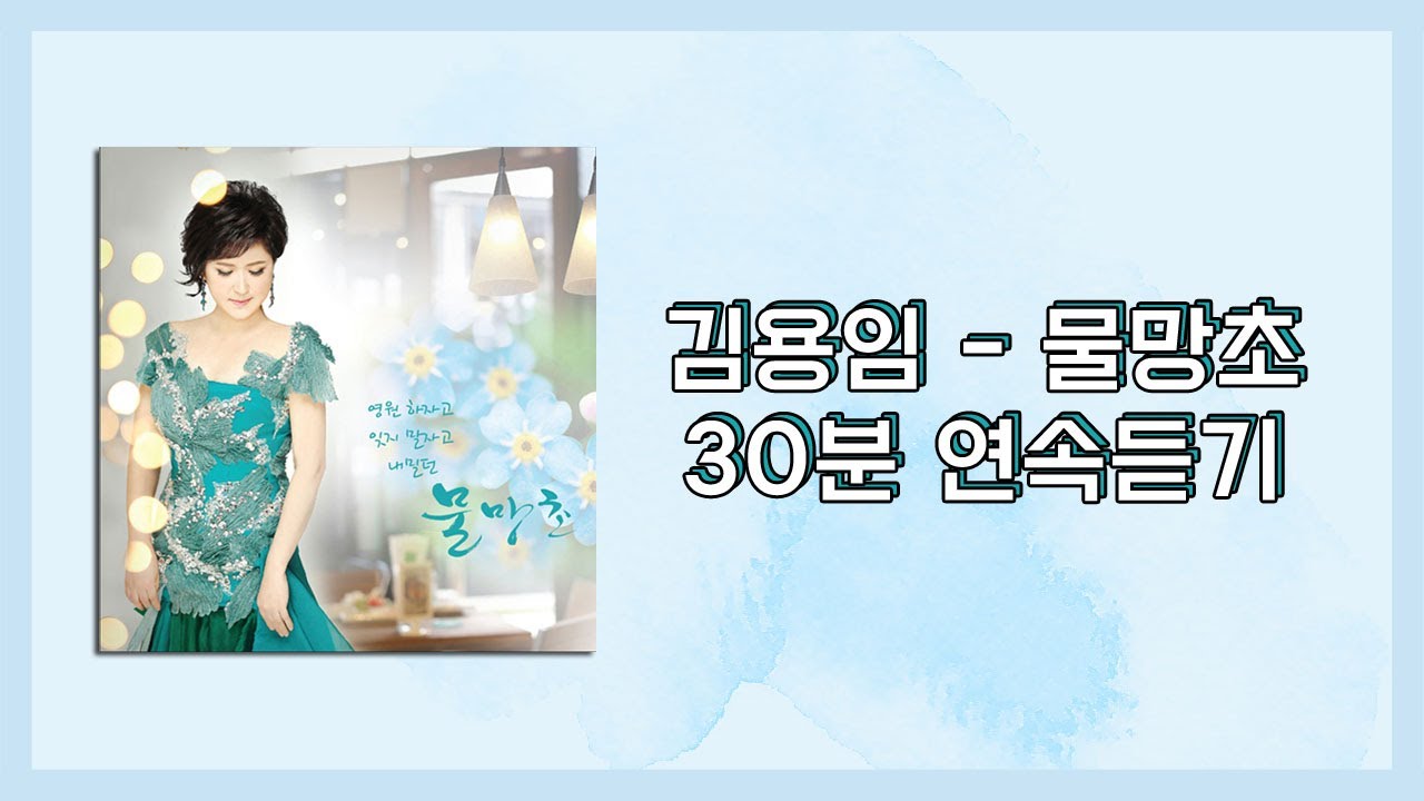 / 트로트명곡 / 김용임 - 물망초 (30분 연속듣기)