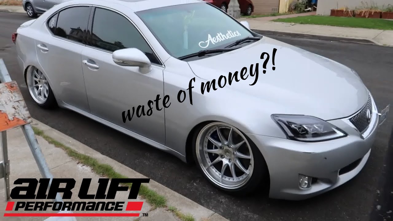 Lexus IS350 BAG INSTALL | AirLift 3P | (WASTE OF MONEY??)