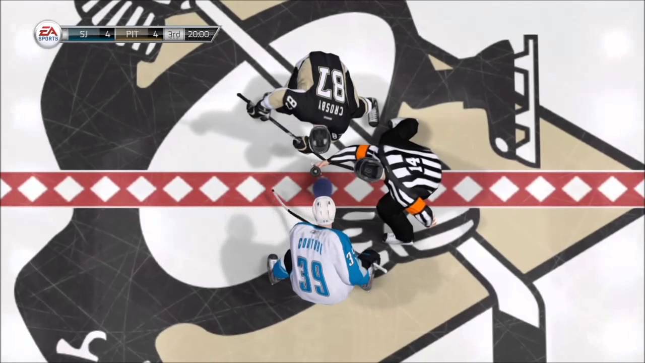 NHL 14 - San Jose Sharks vs. Pittsburgh Penguins Gameplay [HD]