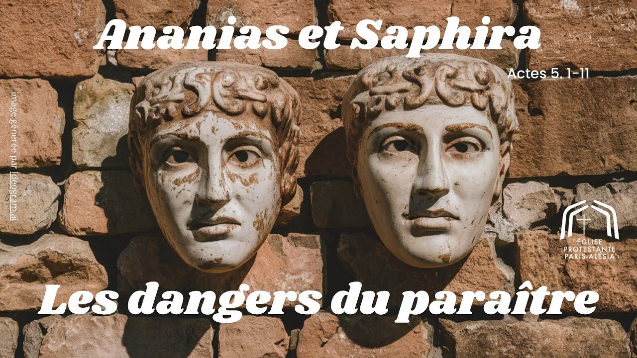 Ananias et Saphira, les dangers du paraître (Actes 5. 1-11) - Prédication de S. Guillet - 26 05 2024