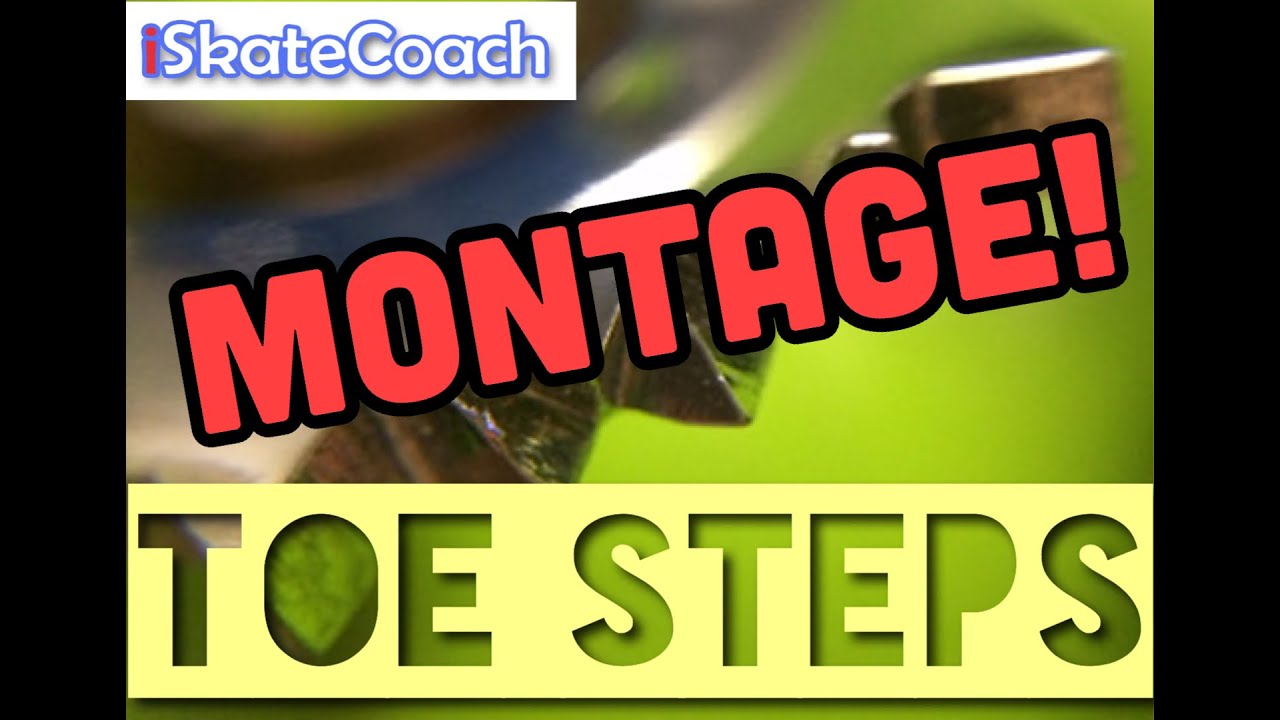 Ice Skaters Toe Steps Montage! Idea's for choreography & using toe picks in figure skating footwork