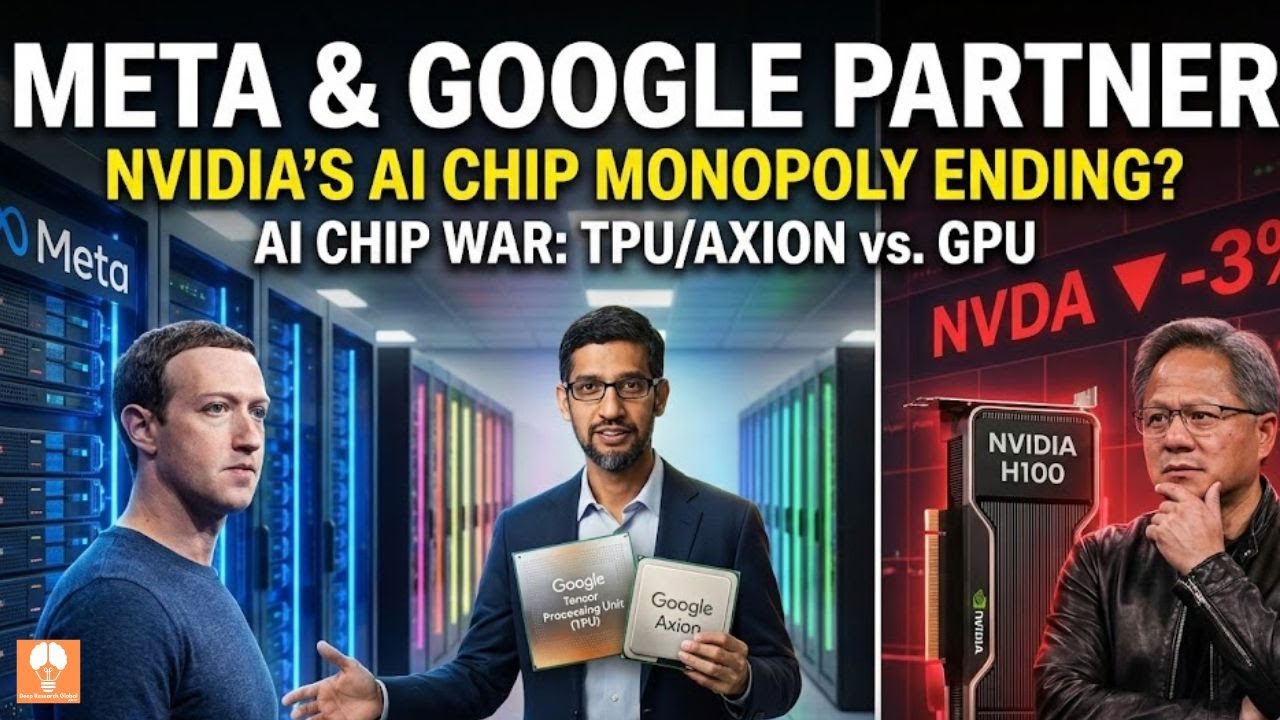 Meta будет использовать чипы Google для искусственного интеллекта. Конец монополии Nvidia на чипы...