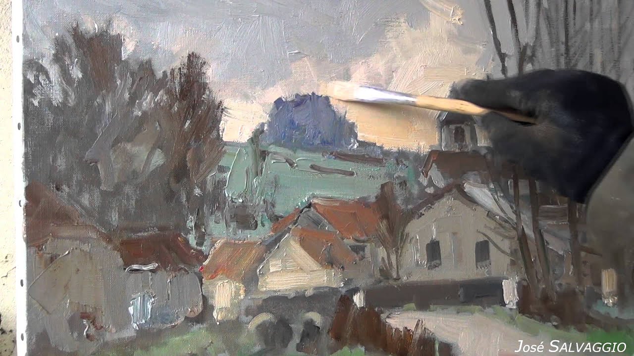 José SALVAGGIO plein air painting 11 Lavincourt