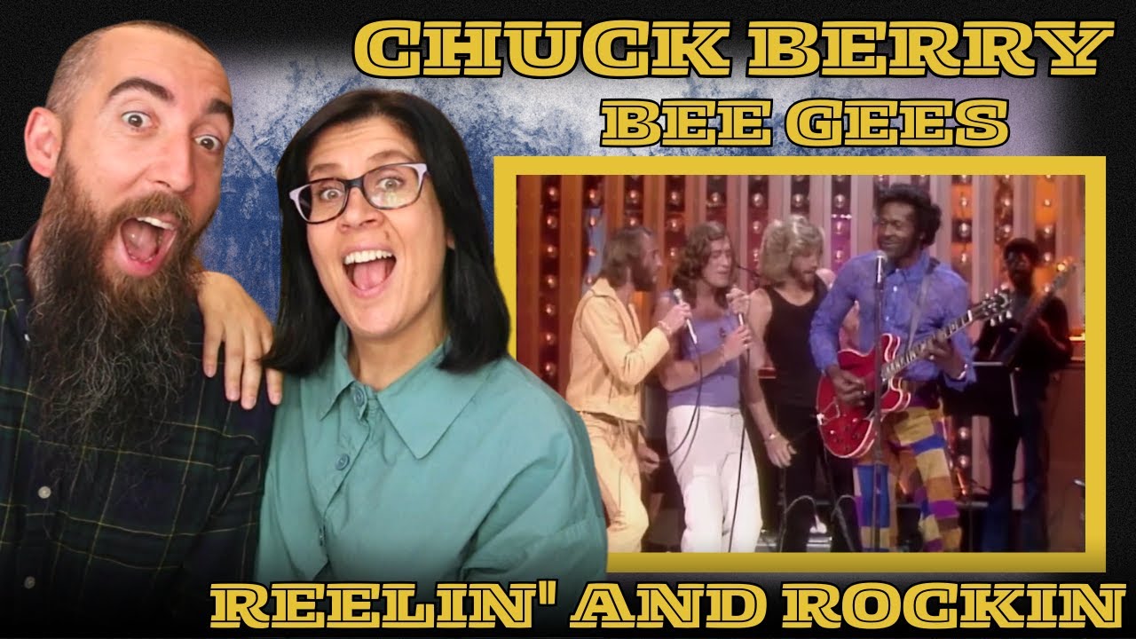 Chuck Berry and Bee Gees - Reelin' and Rockin (REACTION) with my wife