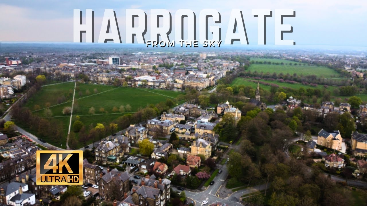 HARROGATE TOWN CENTRE / VALLEY GARDENS / THE STRAY 4K Mini 2 Drone Video