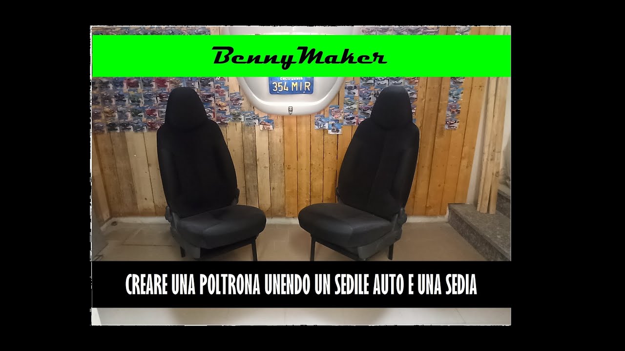 CREARE UNA POTRONA UNENDO UN SEDILE AUTO E UNA SEDIA