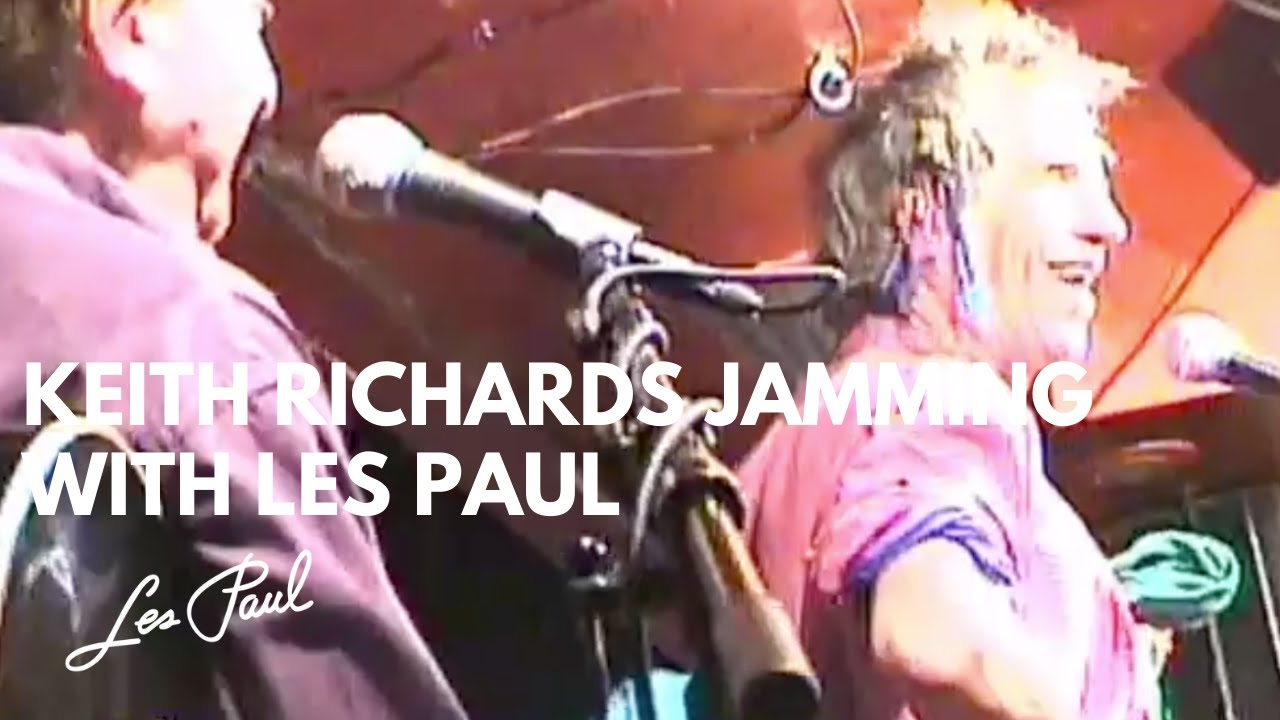 Keith Richards of The Rolling Stones Jamming with Les Paul! RARE Footage of Two Rock & Roll Icons