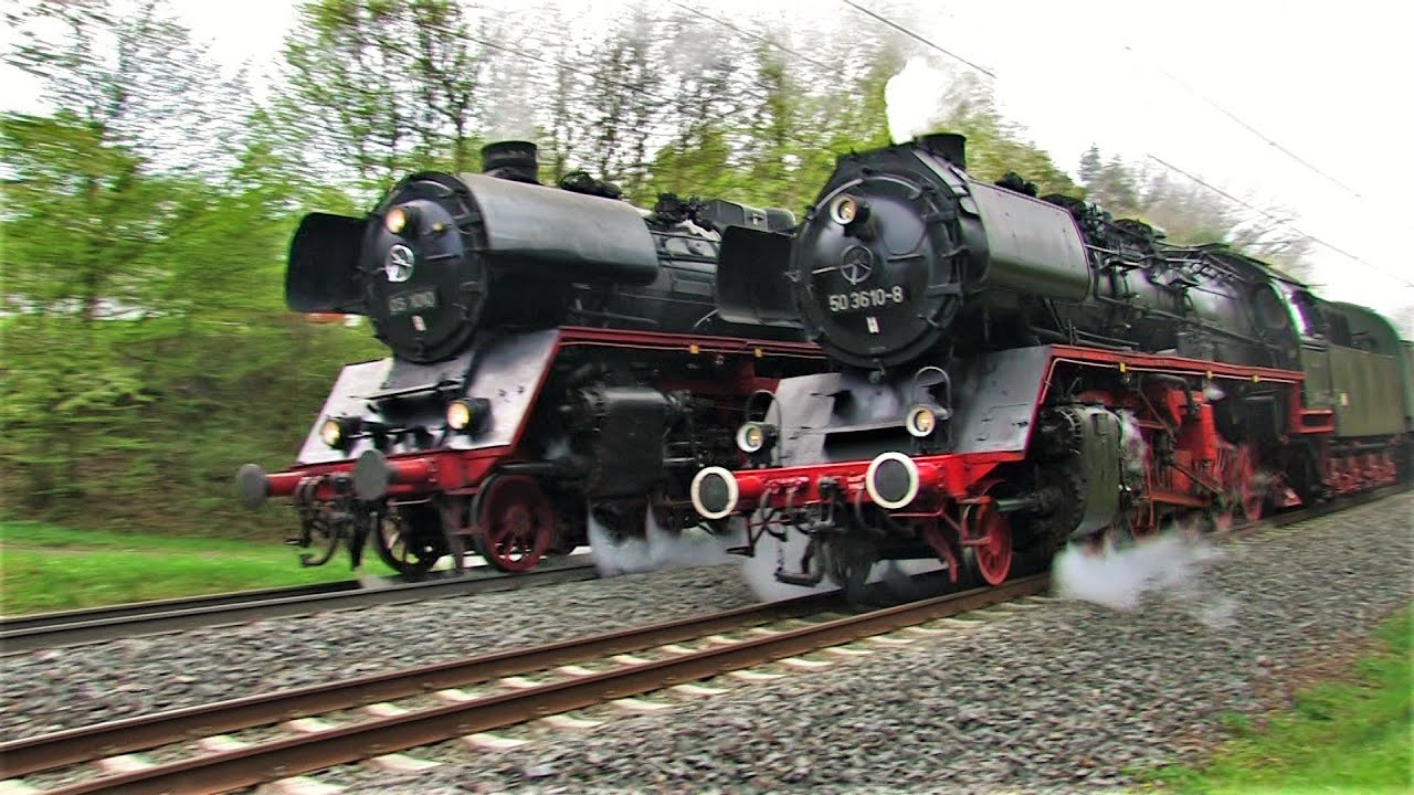 Einmalige Dampflok-Parallelfahrten | Dampfloktreffen Bebra 2012