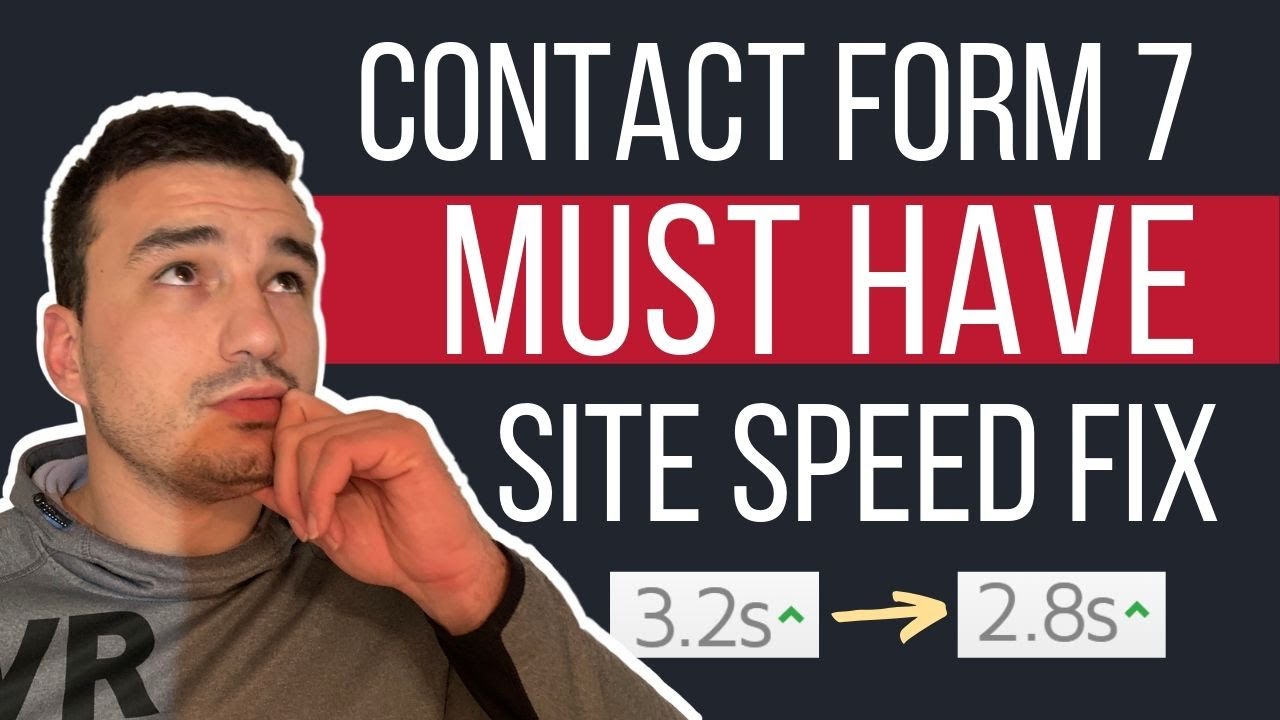 Contact Form 7 Site Speed & Performance Fix | Increase Site Speed For 0.3 Seconds