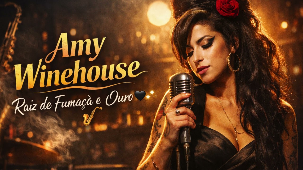 “Amy Winehouse – Raiz de Fumaça e Ouro” 🎷🖤✨