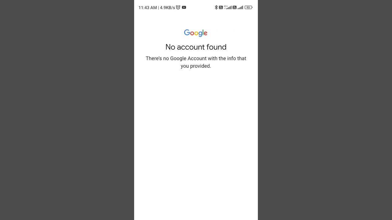 No Account Found #noaccount #noaccountfound #noaccountfoundproblem #shorts #short  #adtechsupport