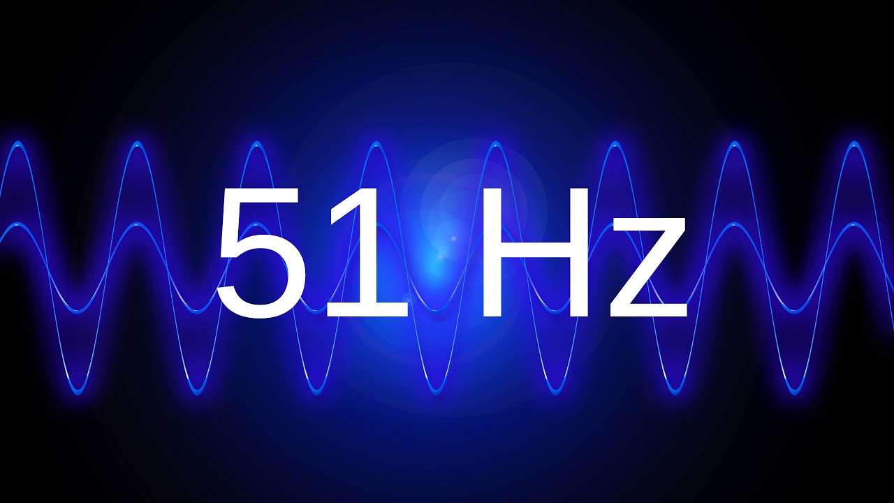 51 Hz clean pure sine wave BASS TEST TONE frequency