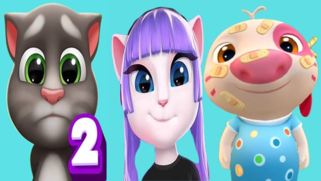 My Talking Tom 2 Vs Talking Angela 2 Vs My Talking Hank Island