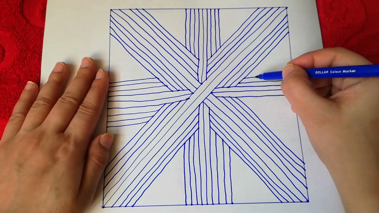 😯😯😍 Straight line illusion drawing | 3d Line Illusion Drawing