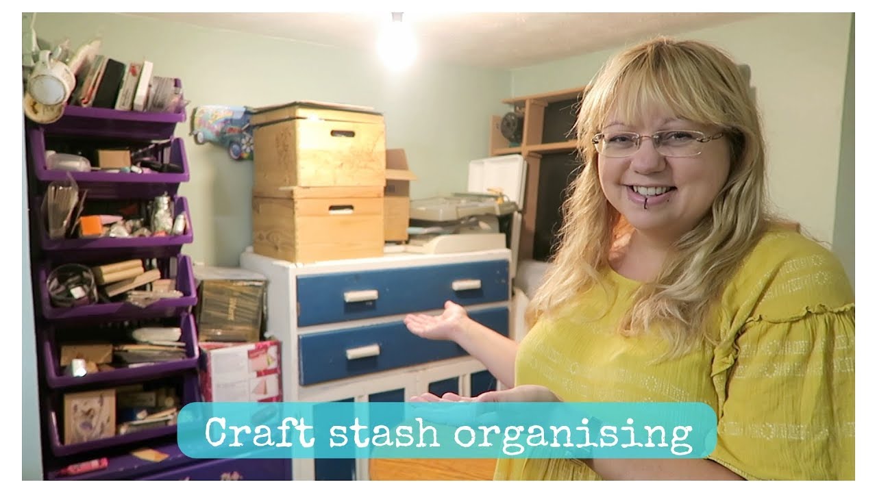 Craft stash sorting & organising + craft room tour