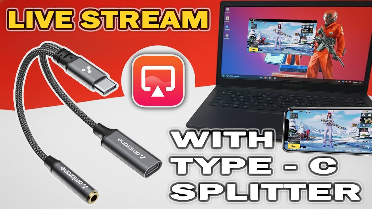Live Streaming Using Type-C Splitter with Wired Earphones | Douwan Wired Headphone Connect