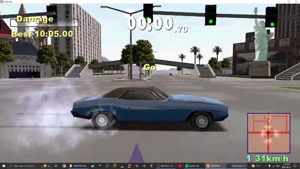 RE:DRIVER 2 [PC] Gameplay | Cheat Scripts Massacre: Choose Vehicle Survival [Las Vegas] ||