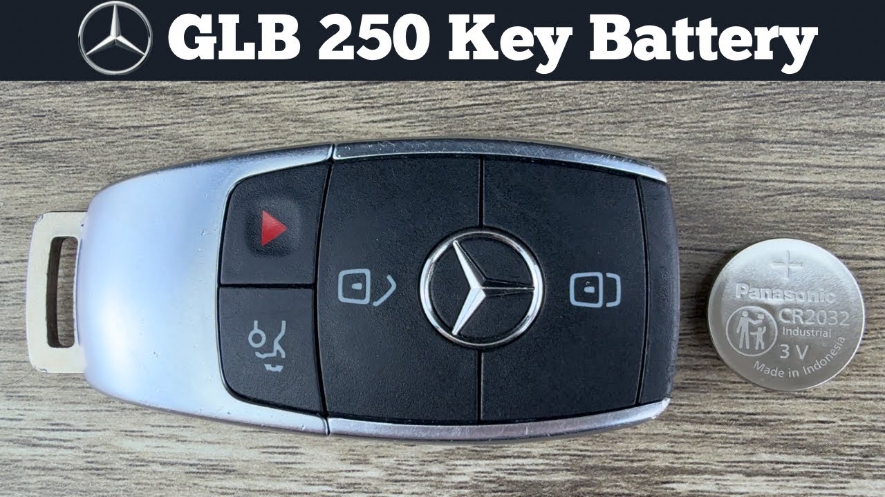 Замена батарейки в брелке ключа MERCEDES-BENZ GLB 250 — как заменить батарейку в пульте дистанцио...