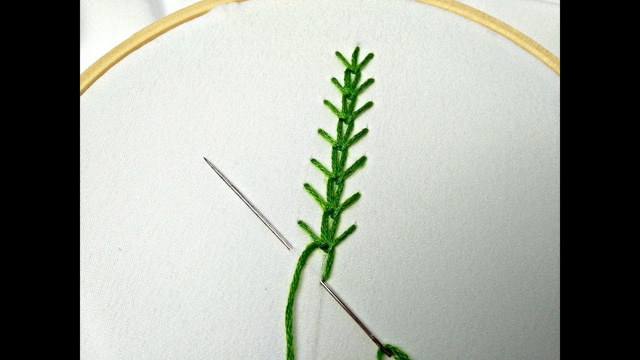 Hand Embroidery Tutorial For Beginners | Wheatear Stitch Tutorial | Wheat Ear Stitch Tutorial