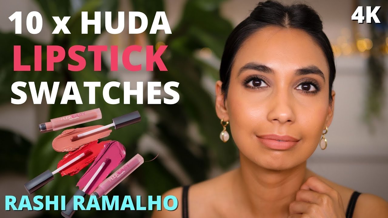 NEW Huda Beauty Liquid Lipstick Swatches on Brown Skin