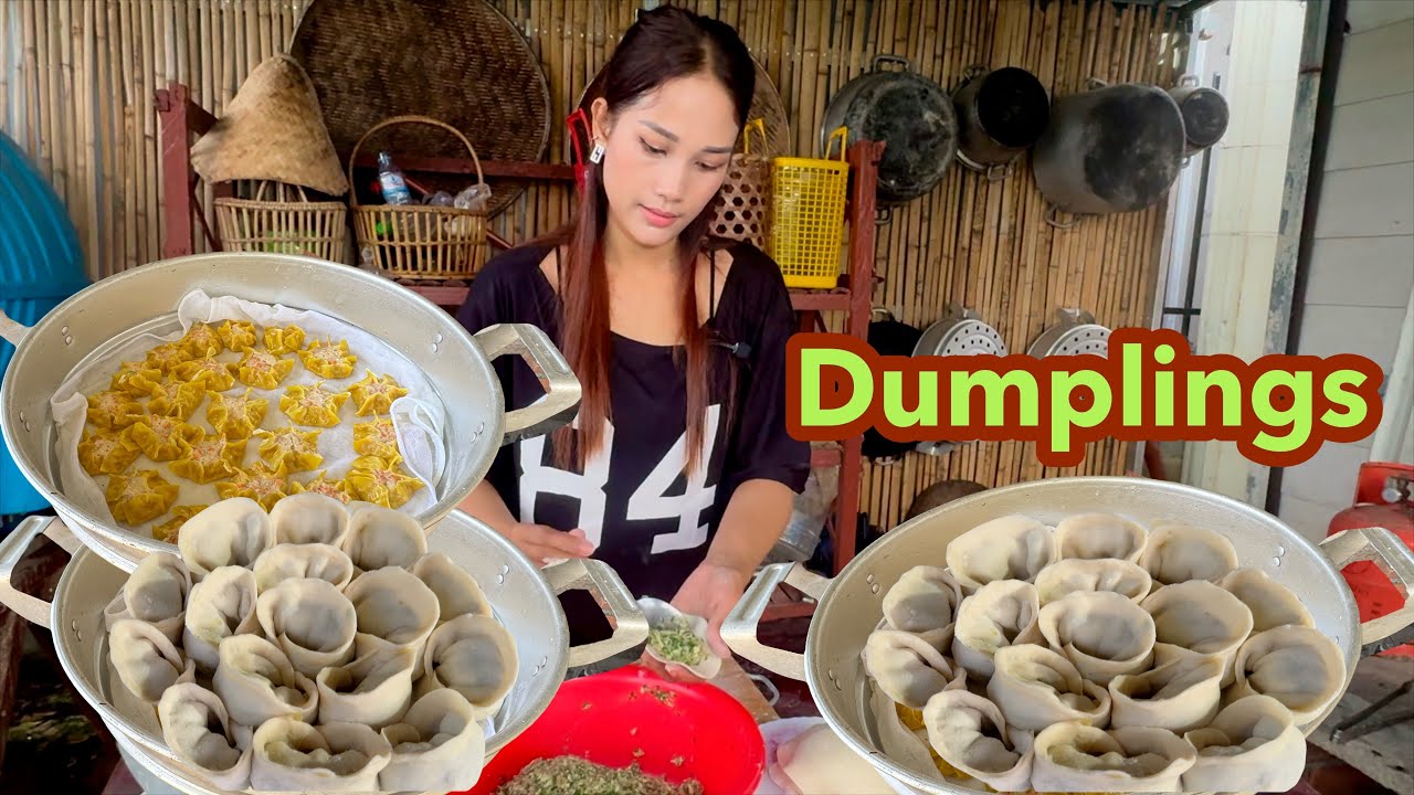My First Time I Cook Chinese Dumplings But Very Successful