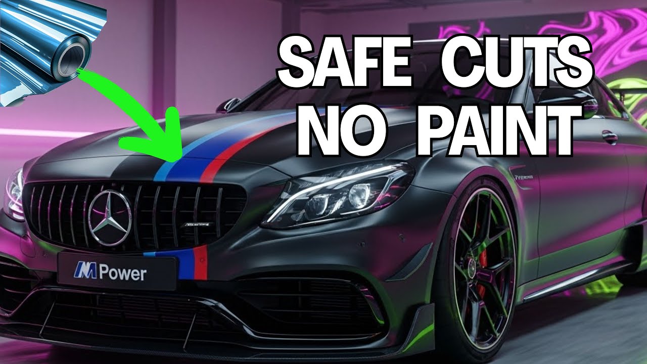 How to Vinyl Wrap a Mercedes C43 AMG Hood & Bumper