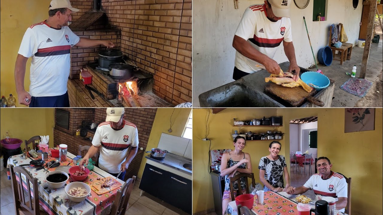 COMEÇANDO A PREPARAR A FEIJOADA E TEMPERANDO O FRANGO PARA O ALMOÇO ESPECIAL 