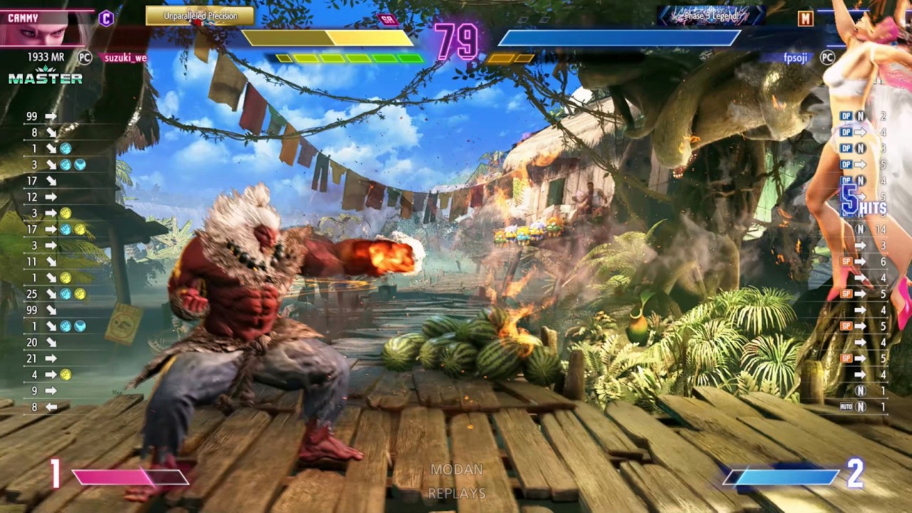 SF6 Modern Akuma 1900MR+ replays (Fyully)