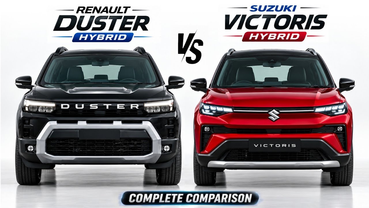 Renault Duster Hybrid vs Maruti Suzuki Victoris Hybrid 🔥 Mileage, Power & Features Compared! #duster