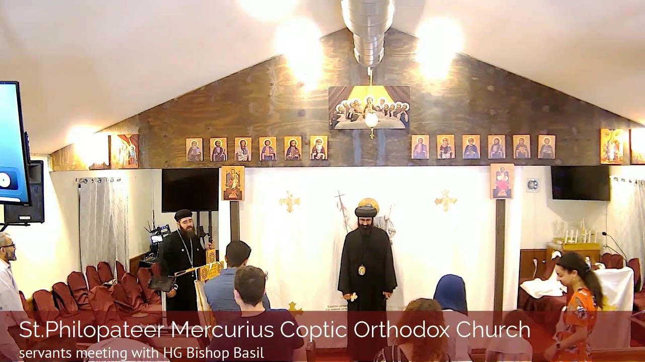 Servants meeting with HG Bishop Basil