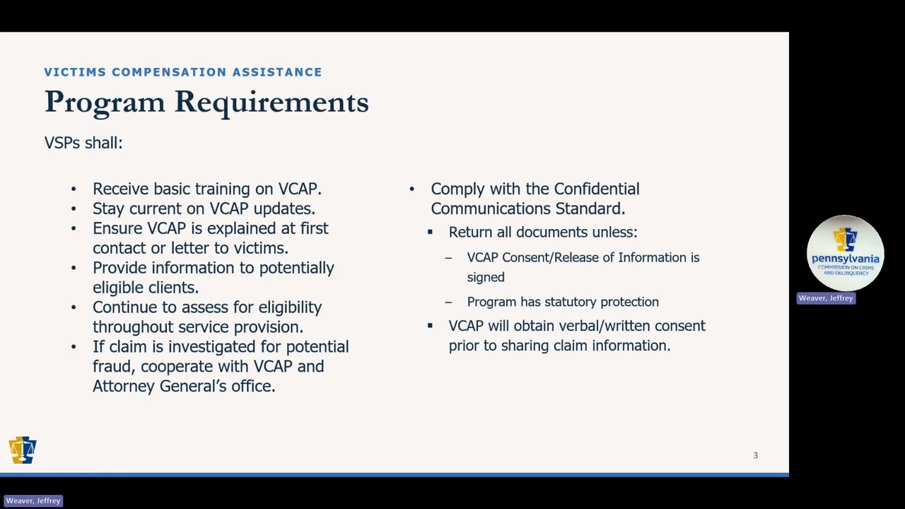 25 Victims Compensation Assistance
