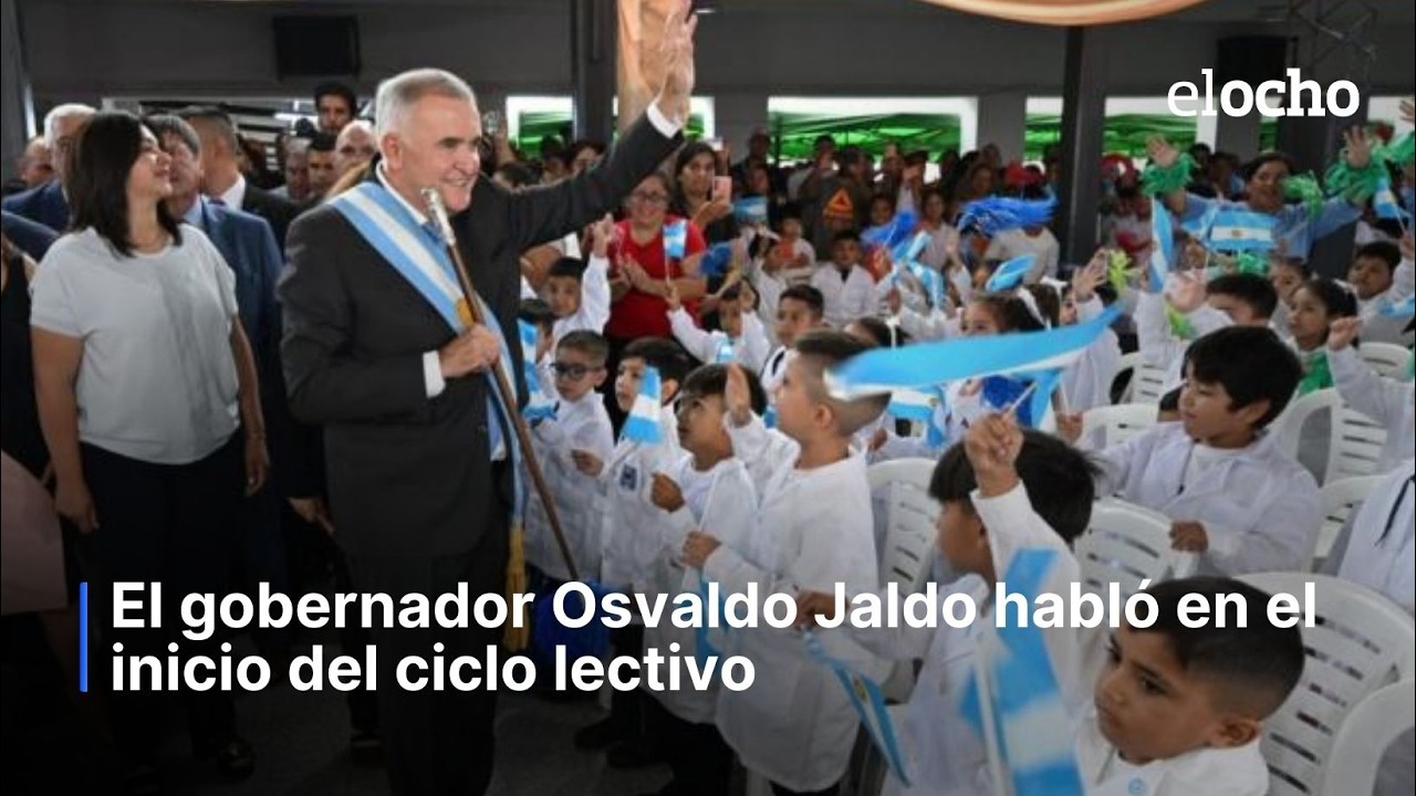 OSVALDO JALDO HABLÓ EN EL INICIO DEL CICLO LECTIVO