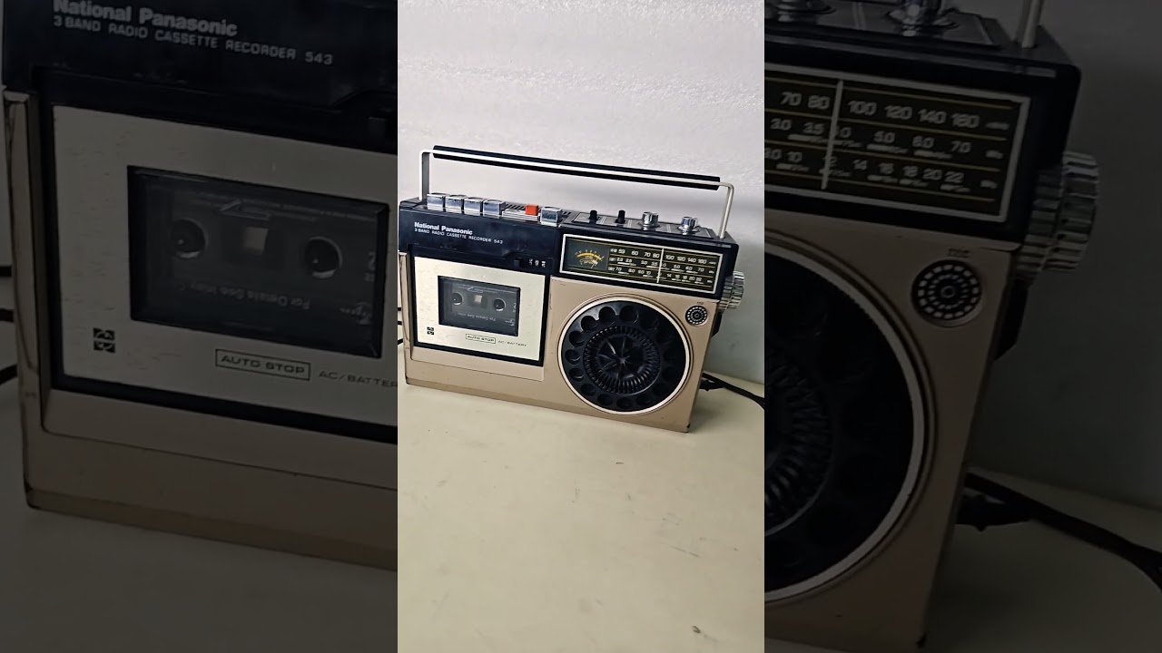 national Panasonic 543 & 3band radio cassette recorder 9023321435