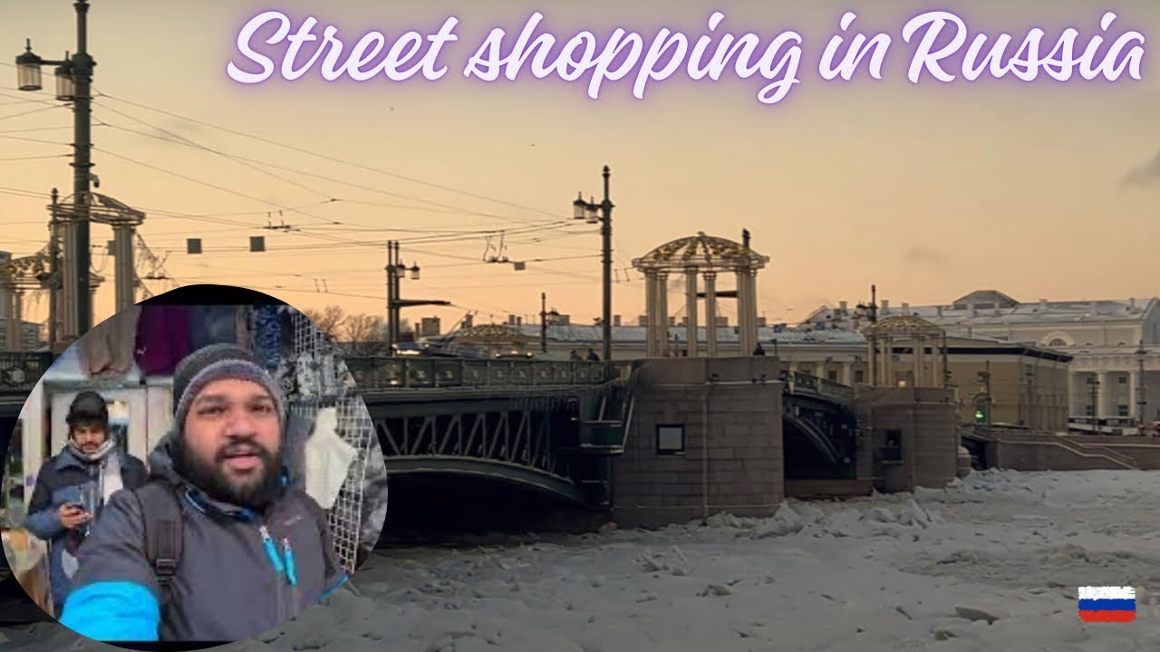 Street shopping in Russia || Winter cloth shopping in St Petersburg