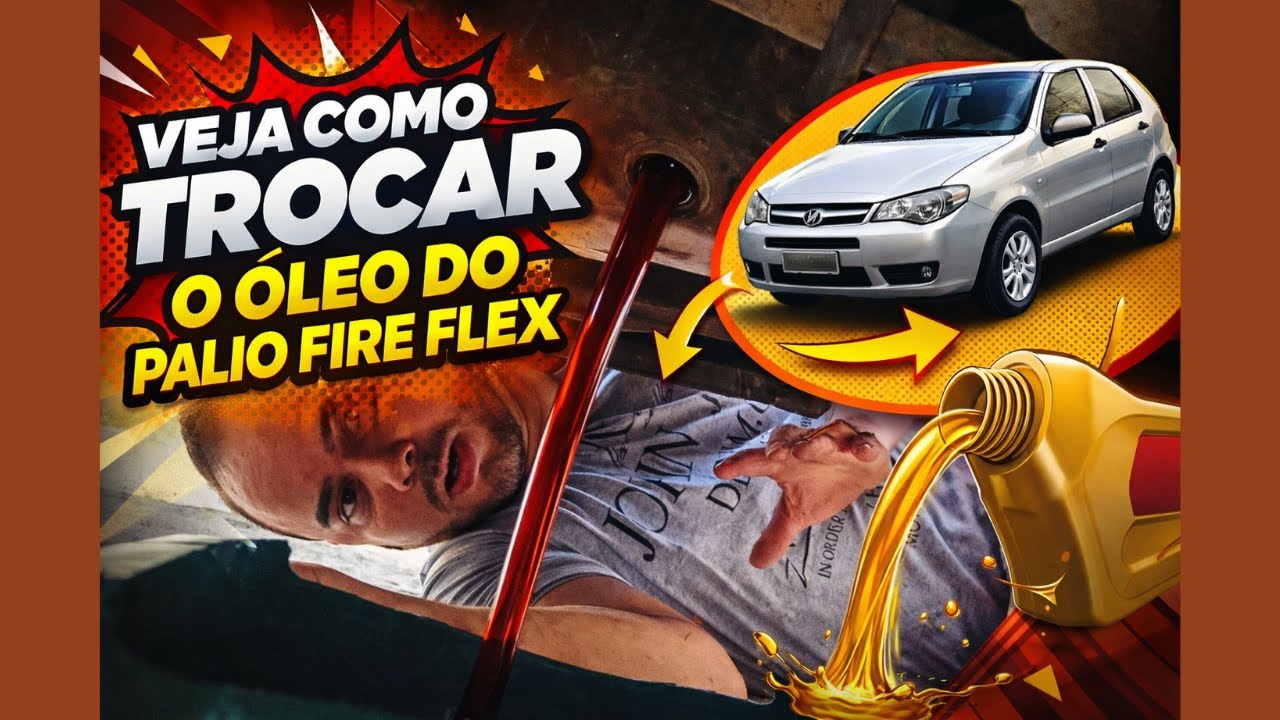 Como Trocar o Óleo do Palio fire Flex Passo a Passo (Sem Oficina)