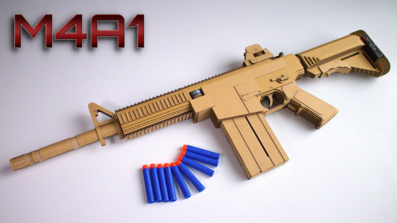 ダンボールでリアルなライフルをつくる【電動ガン】　How To Make Cardboard Rifle