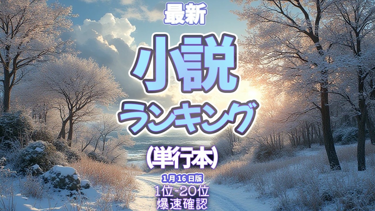【小説ランキング単行本カテゴリ】2026年1月16日 #ランキング #爆速確認 #小説 #おすすめ #最新