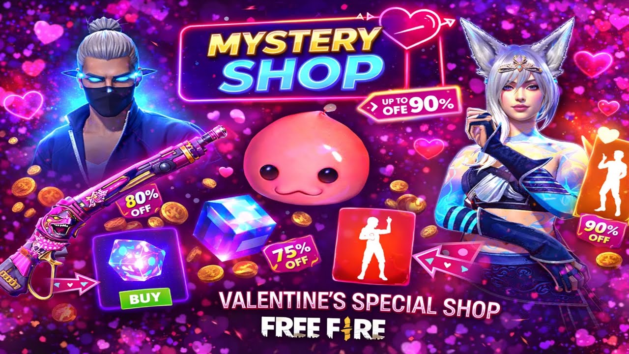 💘 Free Fire Valentine Event 2026 | Mystery Shop 😱 | OP Rewards & Surprise