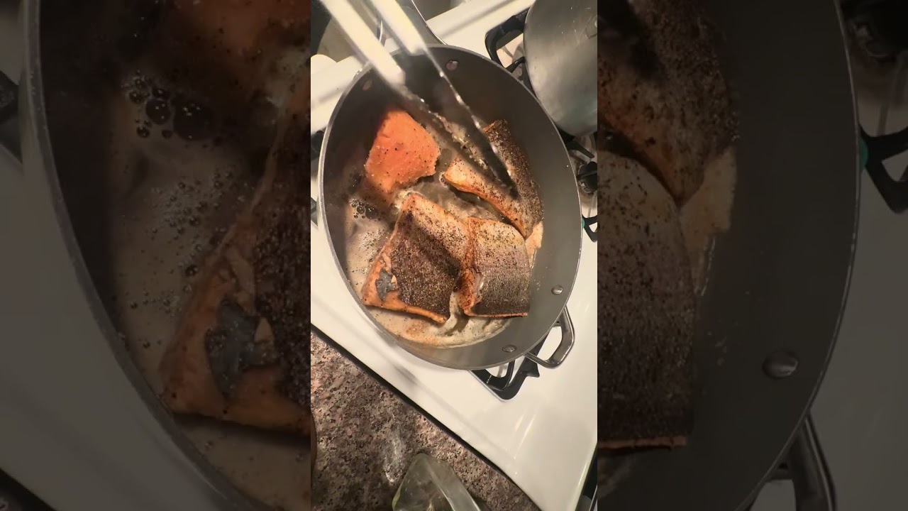 COCINANDO FILETE DE SALMÓN 