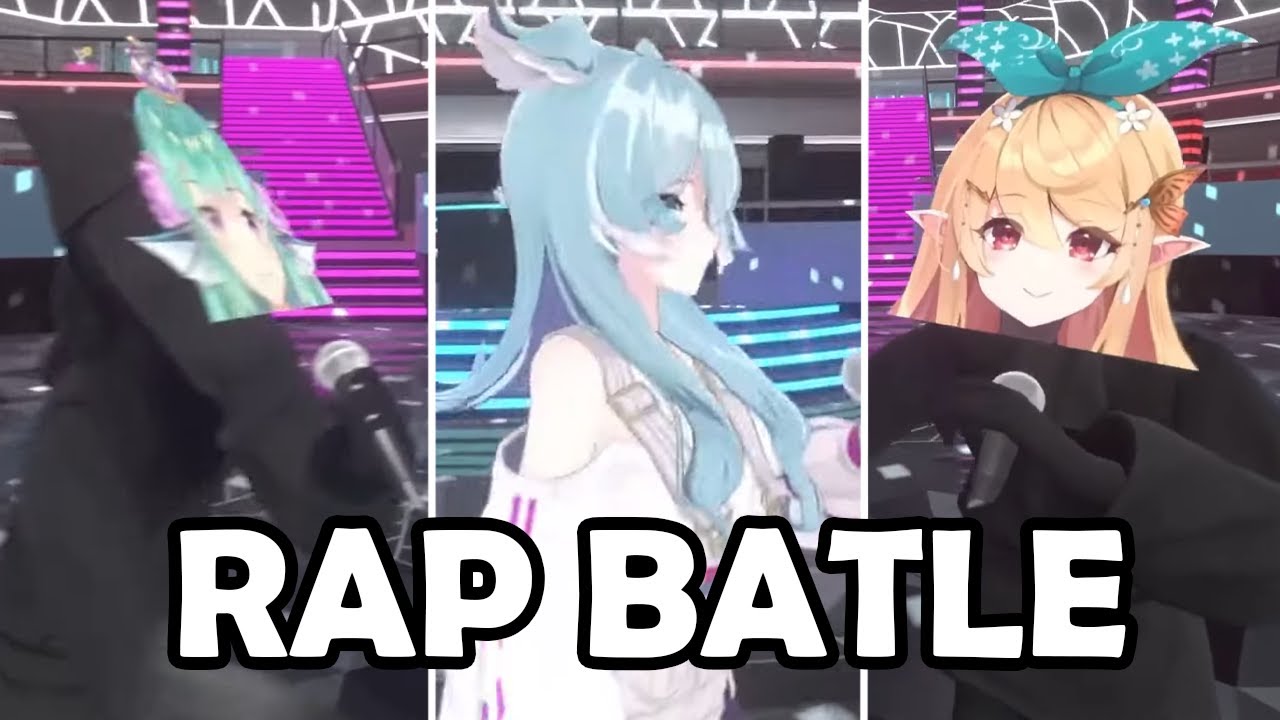 Finana vs Elira vs Pomu 3D Rap Battle