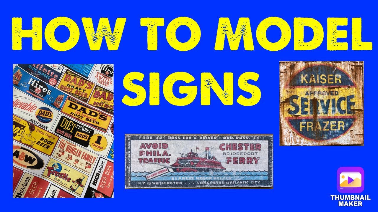 Model Railroad Signs