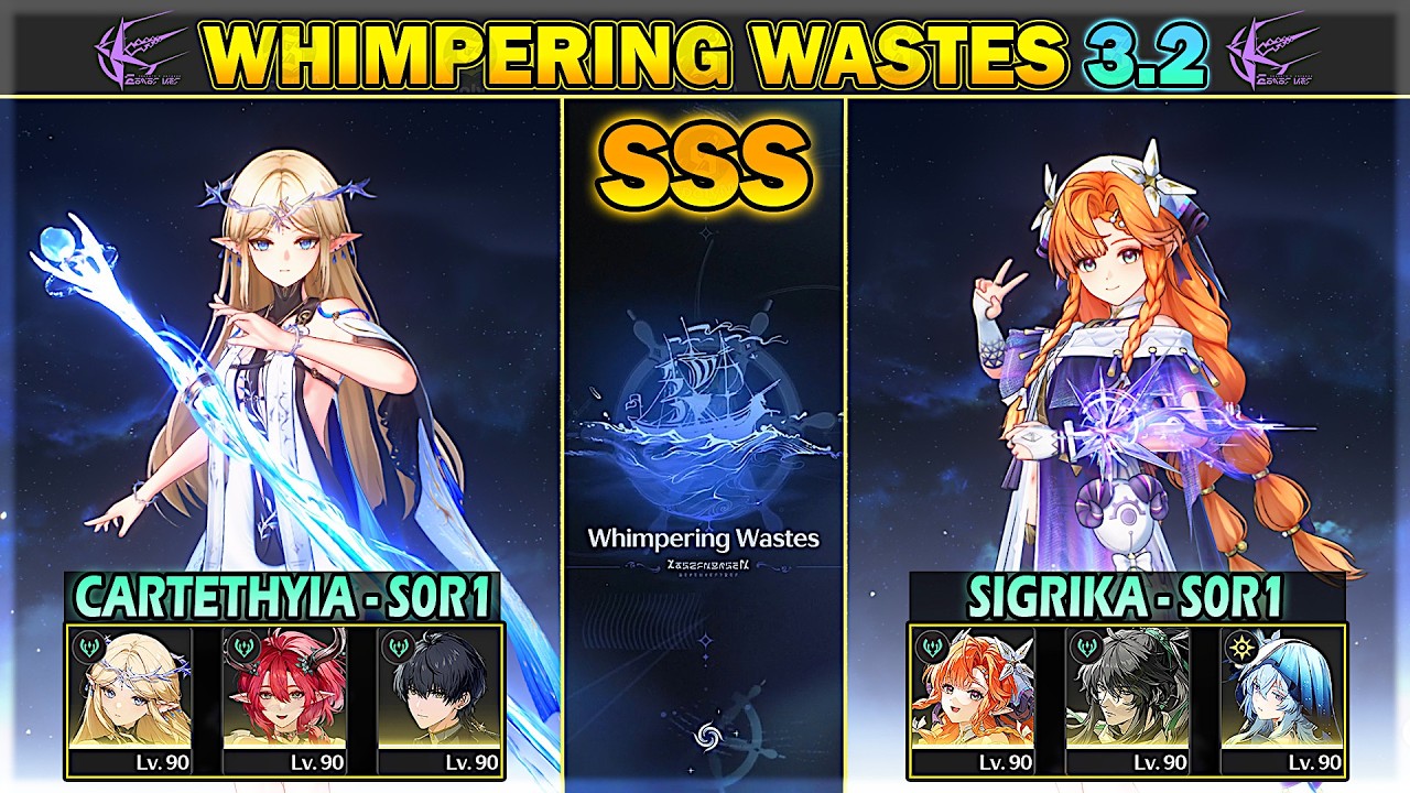 [NEW WhiWa] S0R1 Cartethyia & S0R1 Sigrika - SSS Whimpering Wastes 3.2 | Wuthering Waves