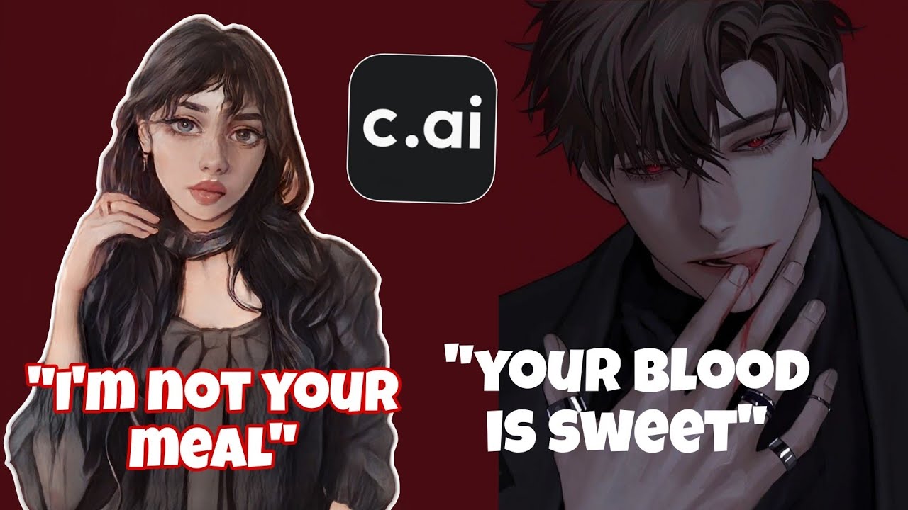 Calling Vampire Boyfriend on Character.AI... He Bit my Neck 💀 #vampire