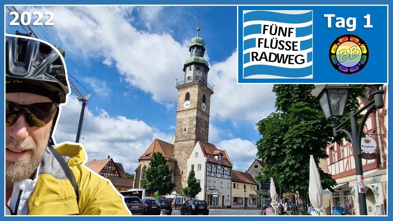 Fünf Flüsse Radweg, 2022, Tag:1, Nürnberg - Königstein
