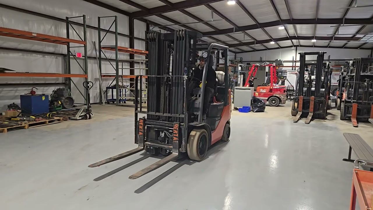 Toyota 8FGCU25 Forklift w/ Side Shift, 3 Stage Mast & Digital Speedometer; 3,500lb Capacity