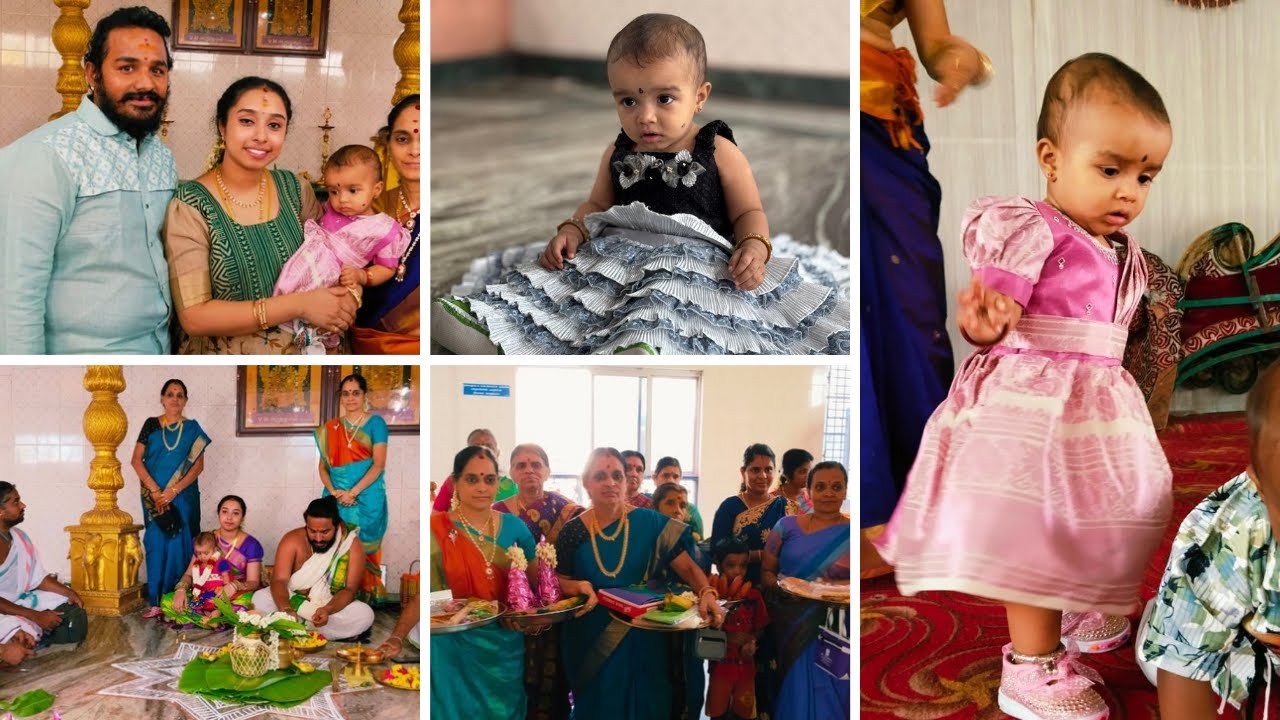 Aayushya Homam vlog | வசுக்கு காது குத்தியாச்சு | B'day Vlog | Abhinaya's creation