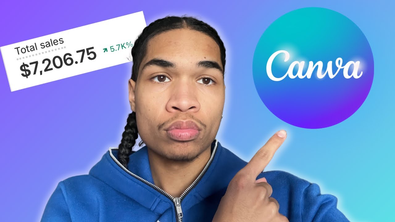 Я заработал 7000 долларов в неделю, используя Canva Design (бренд одежды)