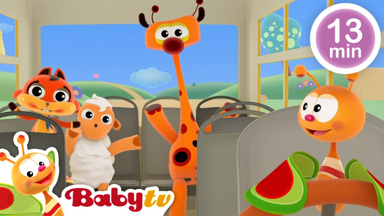 Roda-Roda Bus Berputar 🚍 + Banyak Lagu Anak & Nursery Rhyme | BabyTV Bahasa Indonesia