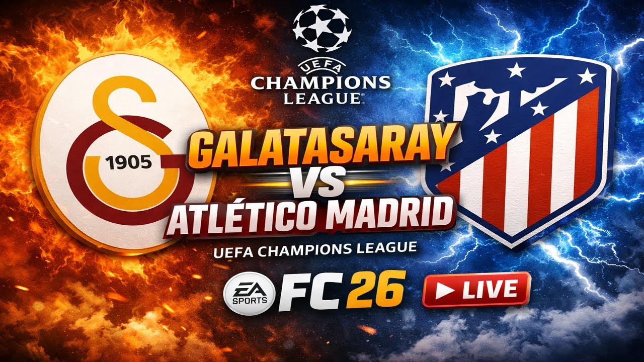 Galatasaray 1 vs 1 Atletico Madrid LIVE | UEFA Match | EA SPORTS FC 26 Gameplay | PS5