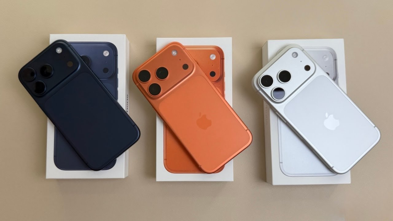 iPhone 17 Pro Все цвета!!! Распаковка и сравнение цветов!!!